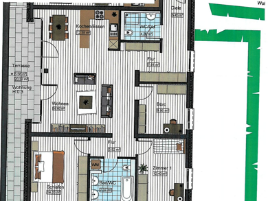 Wohnung zur Miete 1.420 € 4 Zimmer 123,7 m² EG frei ab 01.10.2025 Stadtmitte Neu-Ulm 89231
