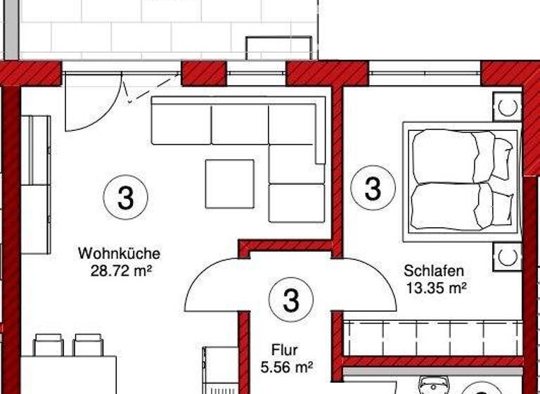 Wohnung zum Kauf provisionsfrei 283.000 € 2 Zimmer 61,4 m² 2 Geschosse frei ab sofort Buchhausener Straße 11 Schierling 84069