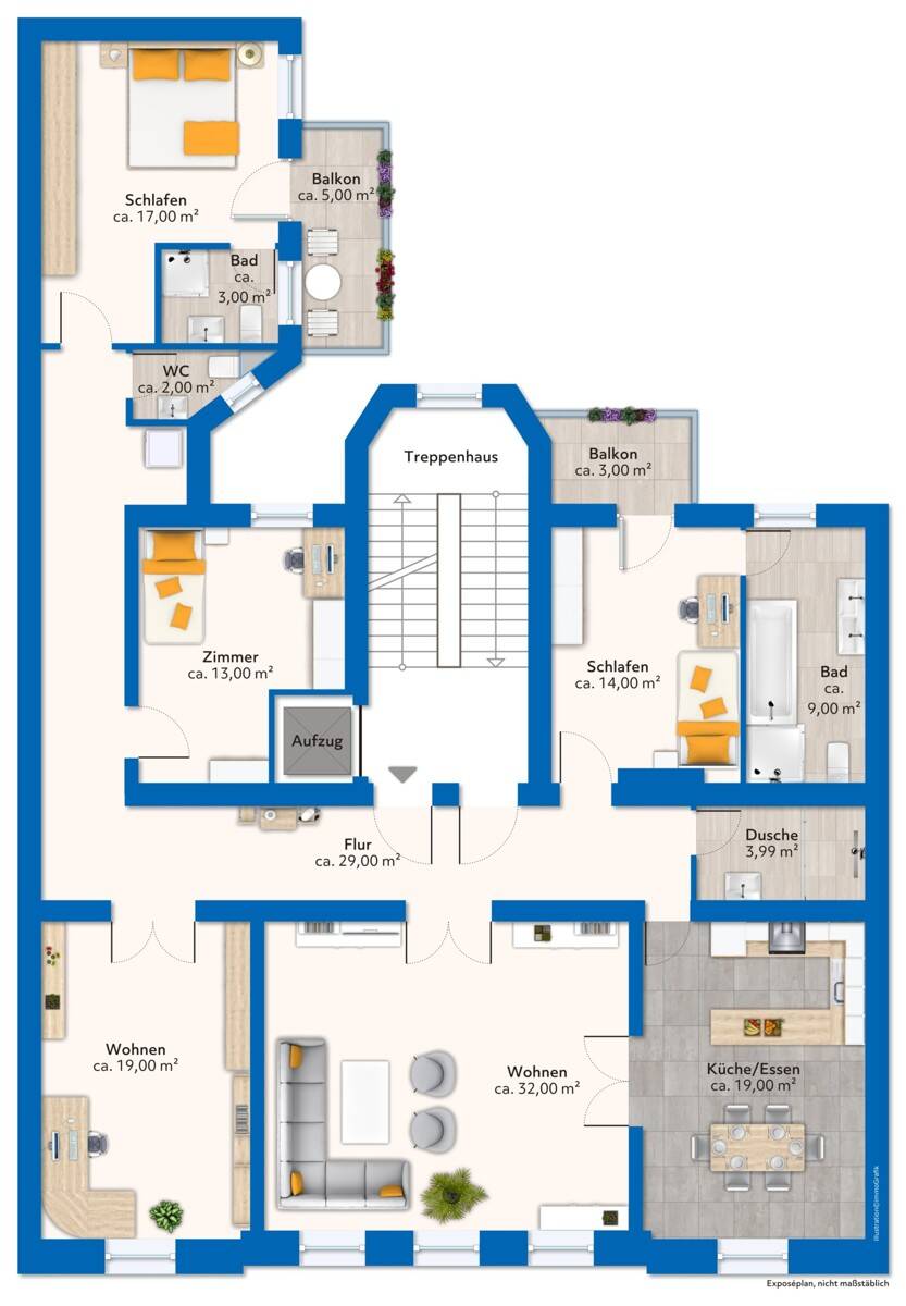 Wohnung zum Kauf 689.000 € 5 Zimmer 162,6 m²<br/>Wohnfläche 3.<br/>Geschoss Wiesbaden Wiesbaden 65185