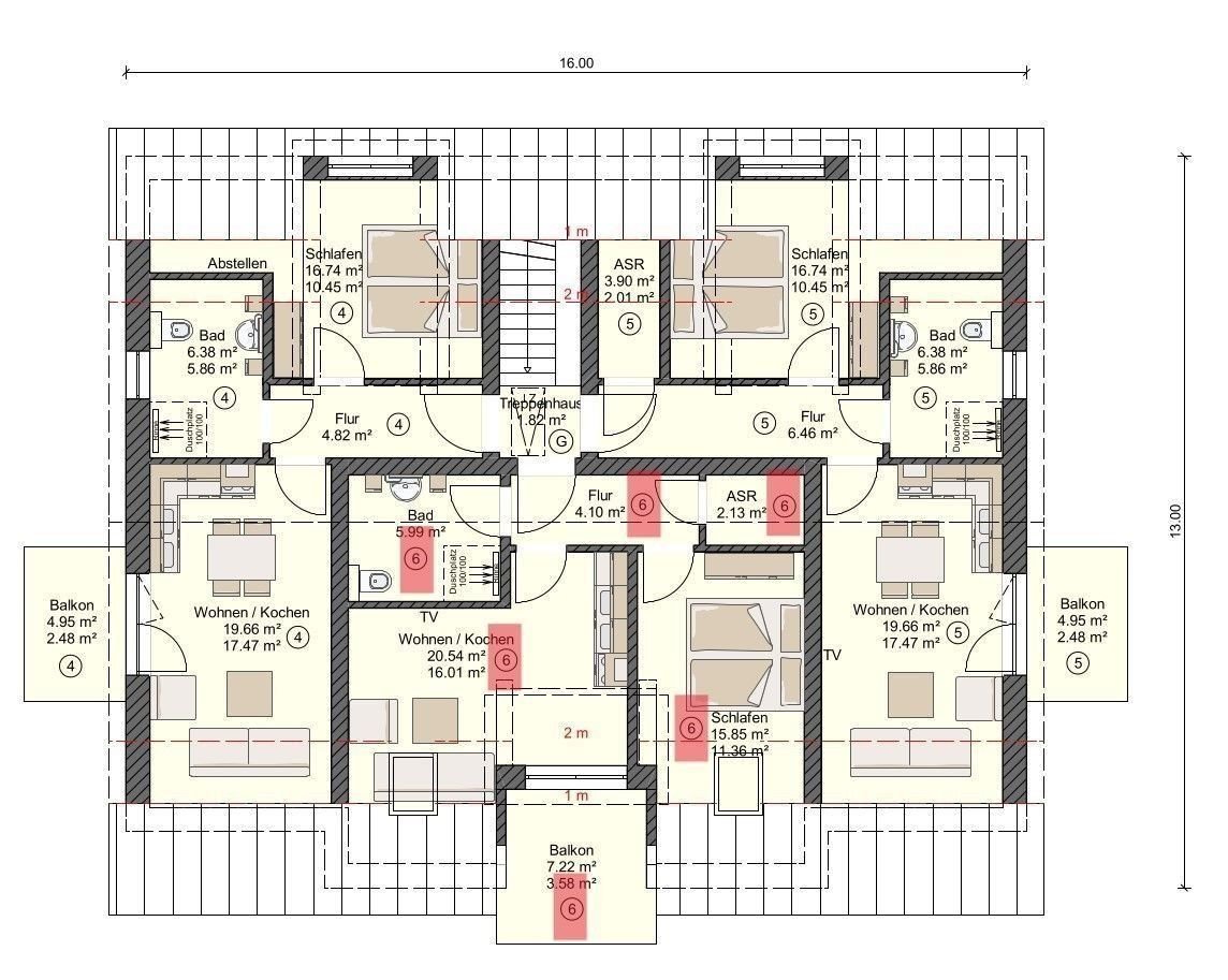 Wohnung zur Miete 1.400 € 2 Zimmer 45 m²<br/>Wohnfläche 1.<br/>Geschoss Zingst Zingst 18374