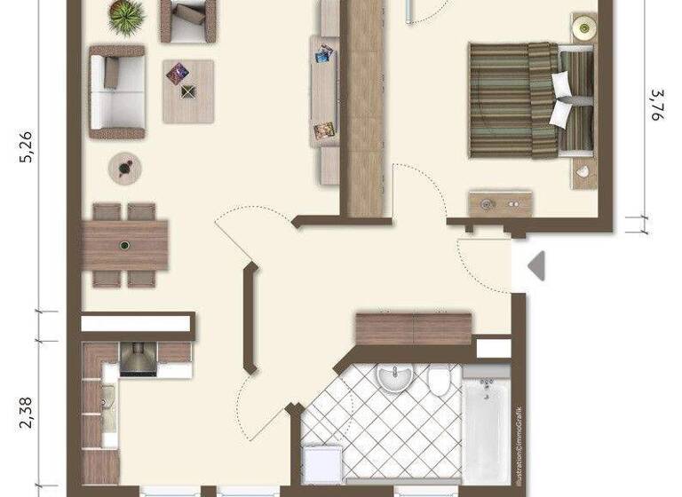 Wohnung zur Miete 630 € 2 Zimmer 65 m² frei ab sofort Franz-Petrich-Straße 82 Innenstadt Gera 07546