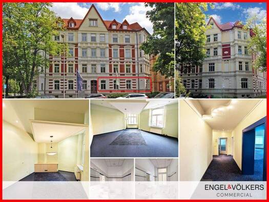 Bürofläche zur Miete 1.040 € 6 Zimmer 173 m² Bürofläche Brühlervorstadt Erfurt 99094