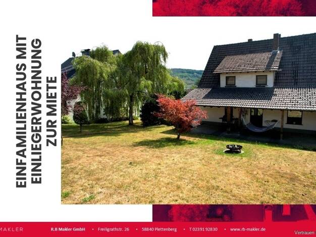 Einfamilienhaus zur Miete 1.400 € 6 Zimmer 188,6 m² 712 m² Grundstück Holthausen Plettenberg 58840