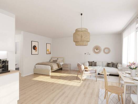 Wohnung zum Kauf - Neubau provisionsfrei 154.900 € 1 Zimmer 48,2 m² Geschoss 3/3 frei ab 01.12.2026 Frankfurt Frankfurt (Oder) 15232