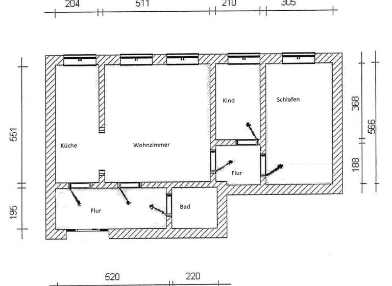 Wohnung zur Miete 450 € 3 Zimmer 84,5 m² 2. Geschoss Frankenberg Frankenberg/Sa. 09669