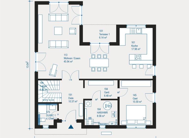 Villa zum Kauf 584.749 € 5 Zimmer 245 m² 544 m² Grundstück Werl 59457