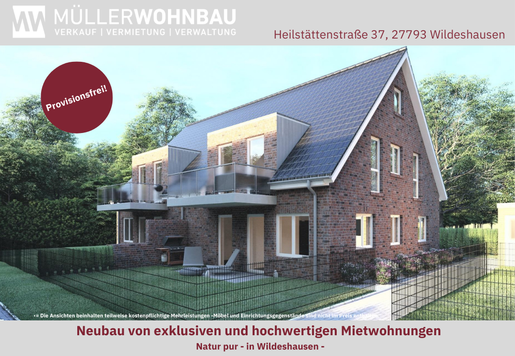 Wohnung zur Miete 1.175 € 4 Zimmer 83 m²<br/>Wohnfläche 1.<br/>Geschoss ab sofort<br/>Verfügbarkeit Heilstättenstraße 37 Wildeshausen 27793