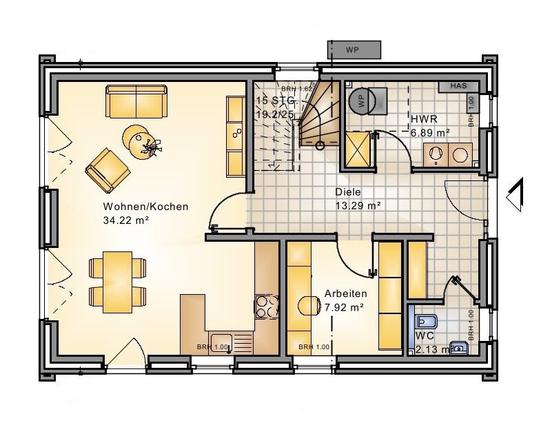 Einfamilienhaus zum Kauf 609.100 € 5 Zimmer 130 m²<br/>Wohnfläche 468 m²<br/>Grundstück Babenend Oldenburg (Oldenburg) / Bürgerfelde 26127