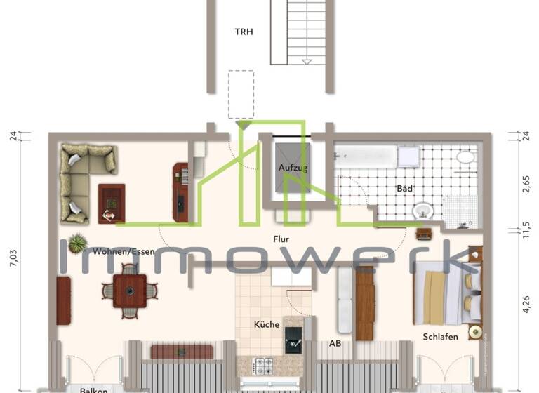Wohnung zum Kauf 320.500 € 2 Zimmer 77,3 m²<br/>Wohnfläche Dachgeschoss, 2.<br/>Geschoss Rot Rot an der Rot 88430