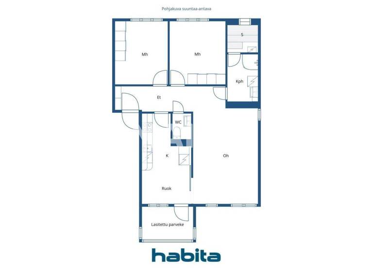 Studio zum Kauf 244.000 € 3 Zimmer 74 m² 2. Geschoss Haarniskatie 11 Helsinki 00910