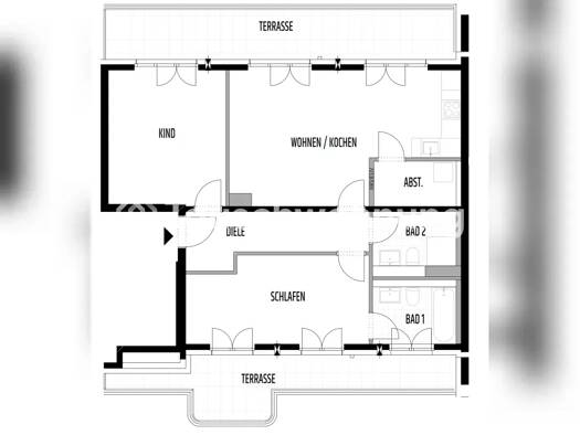 Penthouse zur Miete Tauschwohnung 2.100 € 3 Zimmer 92 m² 5. Geschoss Moabit Mitte 13359