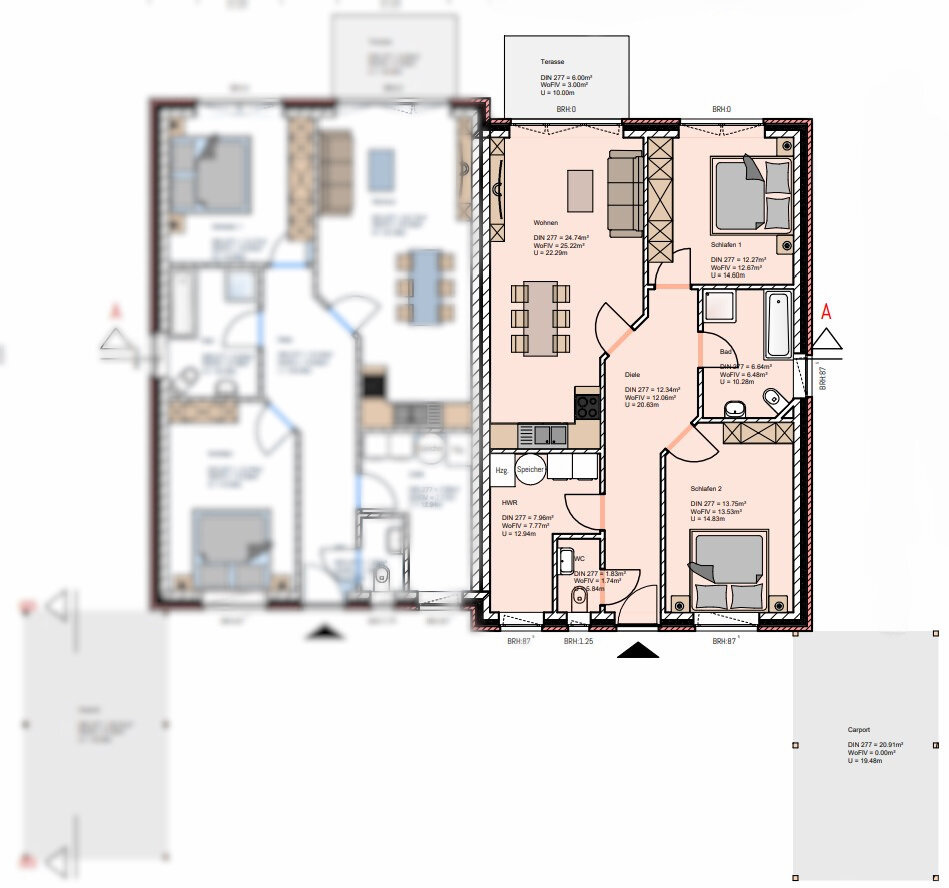 Doppelhaushälfte zum Kauf 249.000 € 3 Zimmer 82 m²<br/>Wohnfläche 391 m²<br/>Grundstück Brual Rhede 26899