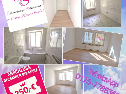Wohnung zur Miete 295 € 2 Zimmer 51,2 m² 2. Geschoss frei ab sofort Cranachstraße 3 Lutherviertel Chemnitz 09126