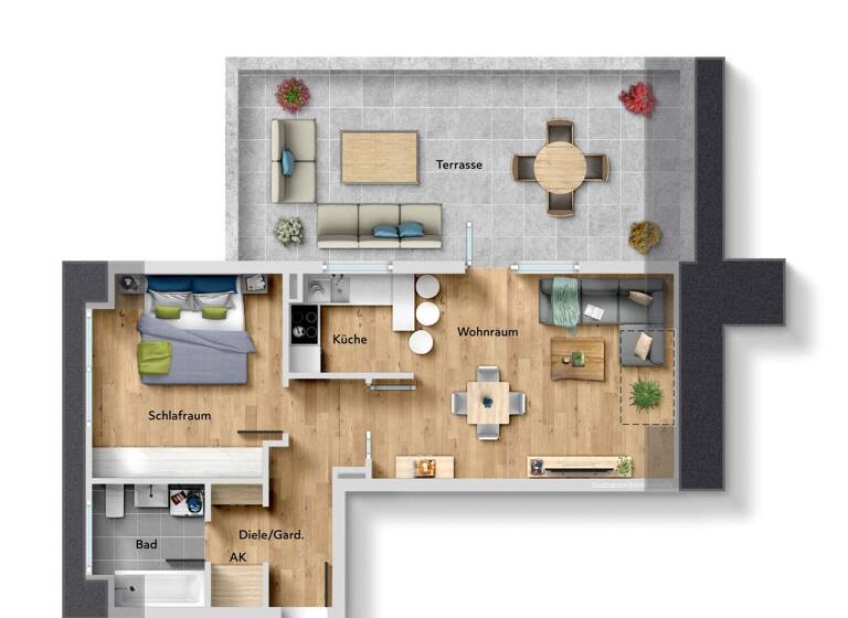 Wohnung zum Kauf 215.000 € 2 Zimmer 53 m² 4. Geschoss Gerresheim Düsseldorf 40625