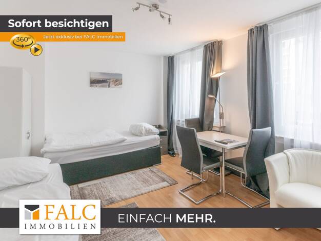 Wohnung zur Miete Wohnen auf Zeit 1.200 € 1 Zimmer 24,1 m² frei ab sofort Schützenbahn 15 Stadtkern Essen 45127
