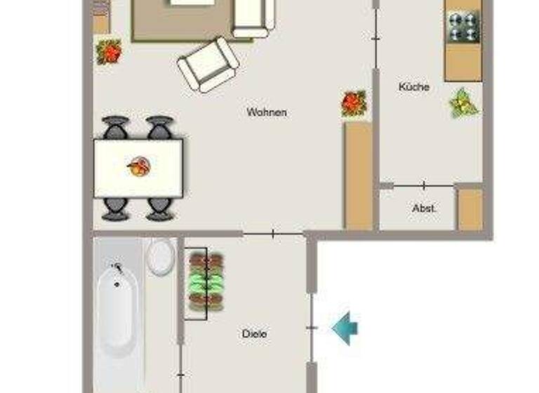 Wohnung zur Miete nur mit Wohnberechtigungsschein 220 € 2,5 Zimmer 37,8 m² 1. Geschoss frei ab 01.03.2026 Biberweg 14 Langendreer Bochum 44892