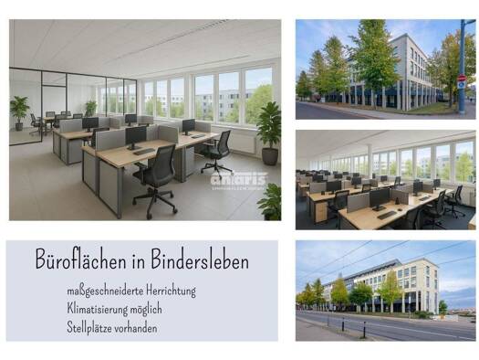 Bürofläche zur Miete 10,50 € 161 m² Bürofläche teilbar ab 161 m² Bindersleben Erfurt 99092