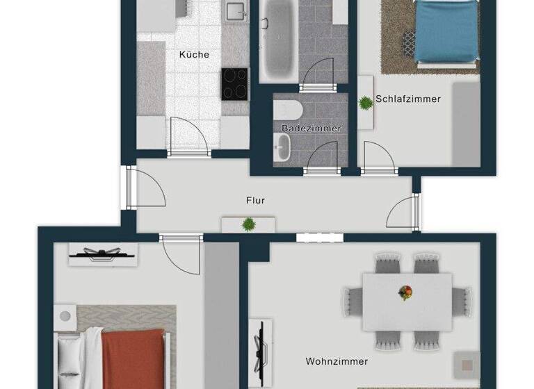 Wohnung zum Kauf 187.000 € 3 Zimmer 76 m² 2. Geschoss Landwasser Freiburg im Breisgau 79110