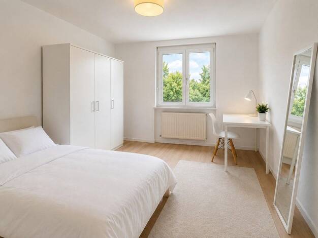 WG-Zimmer zur Miete auf Zeit 590 € 16 m² 1. Geschoss frei ab sofort Tscherningstraße 19 Heilbronn Heilbronn 74076