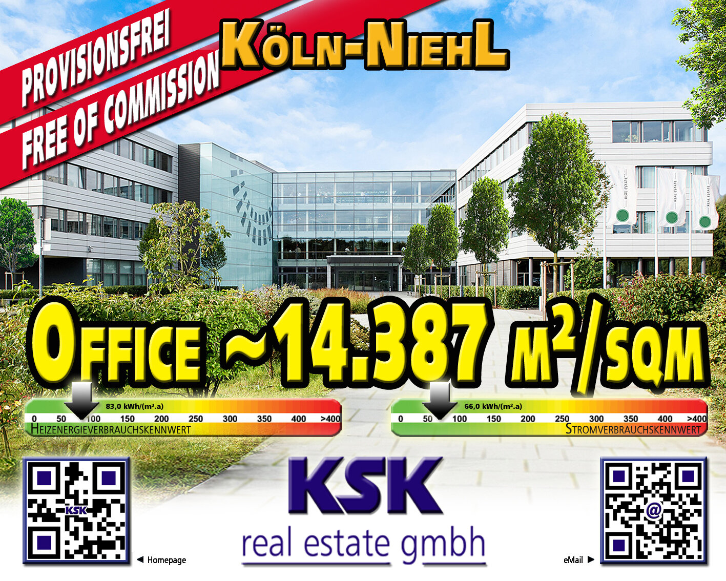 Bürogebäude zur Miete provisionsfrei 14.387 m²<br/>Bürofläche von 435 m² bis 14.387 m²<br/>Teilbarkeit Niehl Köln 50735