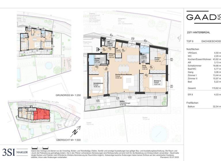 Wohnung zum Kauf - Erstbezug 1.063.200 € 4 Zimmer 115,6 m² 2. Geschoss Hinterbrühl 2371