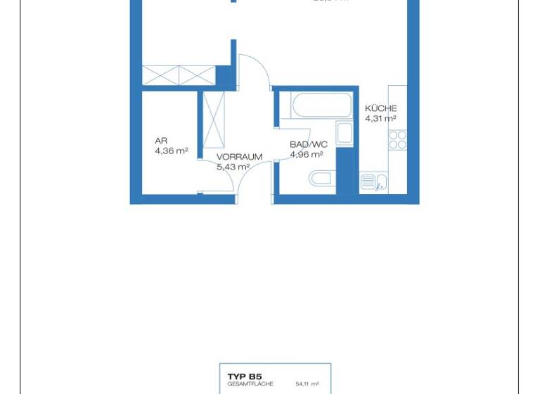 Wohnung zum Kauf provisionsfrei 260.000 € 2 Zimmer 54,1 m² 1. Geschoss Sonnleithnergasse 2 Wien 1100