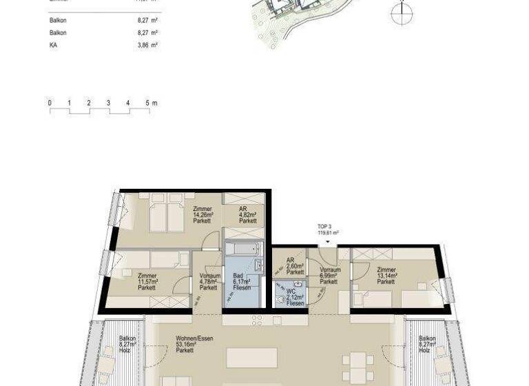 Wohnung zum Kauf - Erstbezug 776.412 € 4 Zimmer 119,6 m² 1. Geschoss Gerlos 200c Gerlos 6281