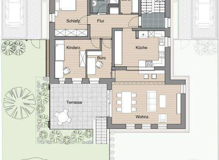 Wohnung zur Miete 1.690 € 4 Zimmer 117,5 m² EG frei ab sofort Wallensteinstraße 23 Altdorf Altdorf bei Nürnberg 90518