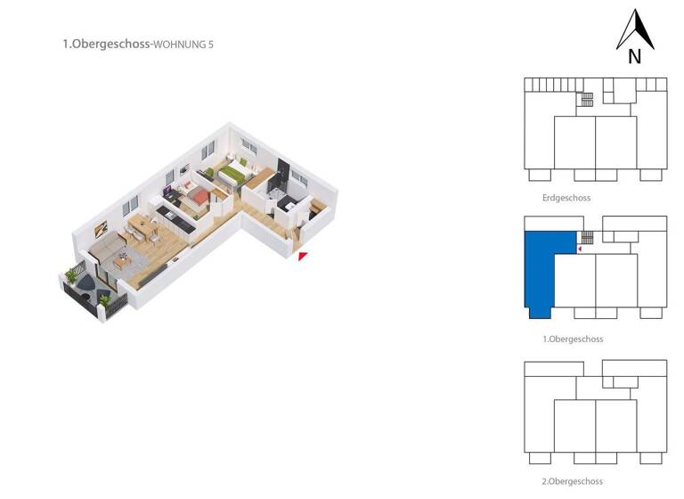 Wohnung zum Kauf - Erstbezug 329.900 € 3 Zimmer 75,9 m² Landau Landau an der Isar 94405