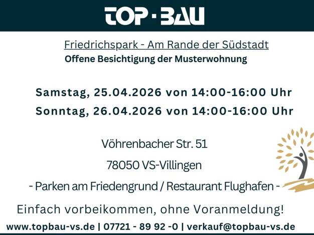 Wohnung zum Kauf - Neubau provisionsfrei 430.150 € 3 Zimmer 82,5 m² Vöhrenbacher Straße 45 Villingen Villingen-Schwenningen 78050