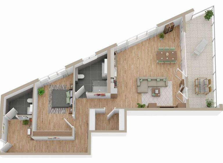 Wohnung zur Miete - Erstbezug 1.500 € 2 Zimmer 108,1 m² EG frei ab sofort Diedesheim Mosbach 74821