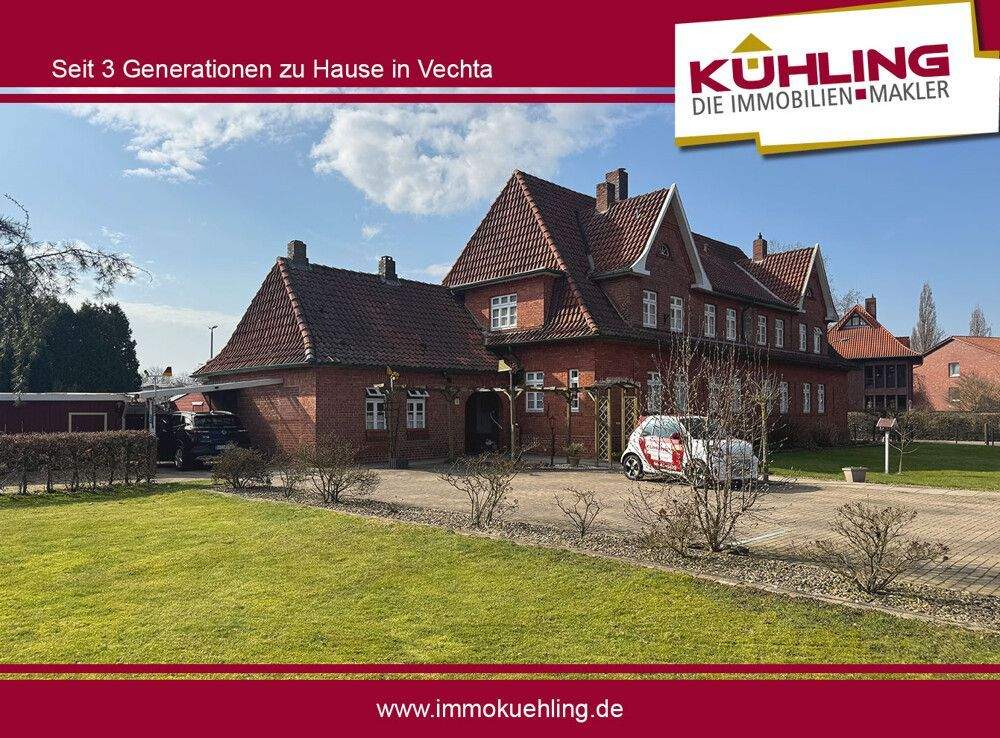Immobilie in Vechta - Historische Doppelhaushälfte auf großzügigem Grundstück -  Wohnen im Herzen von Vechta - Bild 0