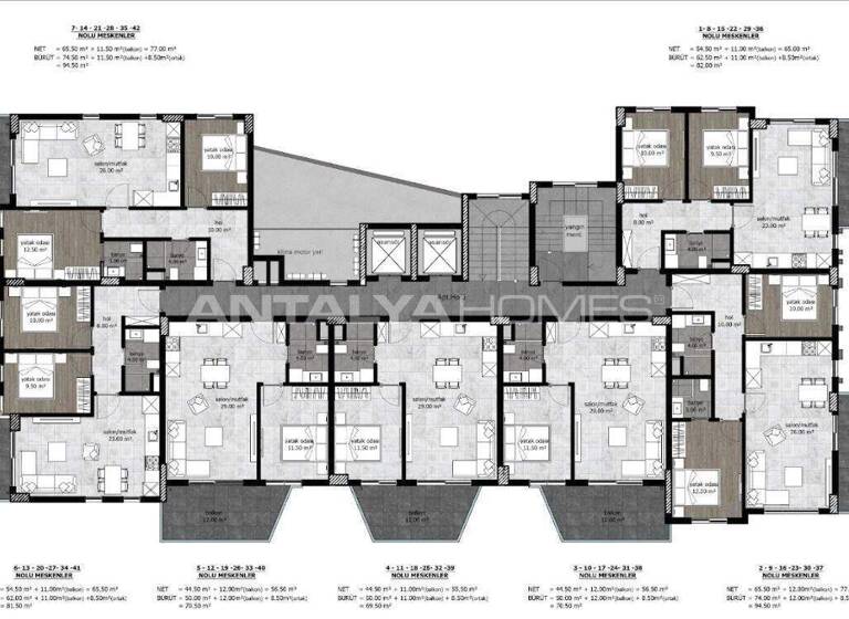 Penthouse zum Kauf 159.000 € 4 Zimmer 140 m² EG Antalya 07410