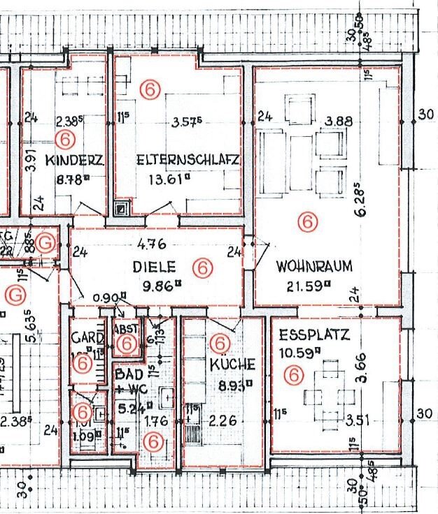 Wohnung zum Kauf provisionsfrei 173.000 € 4 Zimmer 82 m²<br/>Wohnfläche 2.<br/>Geschoss Wiemannskamp 2 Kornharpen - Voede - Abzweig Bochum 44805