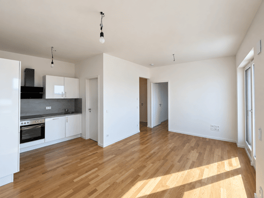 Wohnung zur Miete - Erstbezug 955 € 2 Zimmer 57,9 m² 6. Geschoss Dösner Weg Zentrum-Südost Leipzig 04103