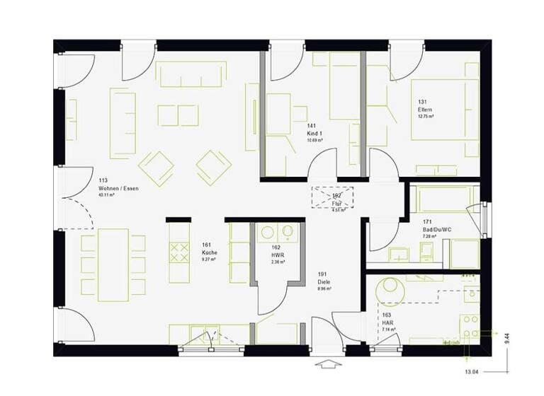 Bungalow zum Kauf provisionsfrei 285.000 € 4 Zimmer 136 m² 637 m² Grundstück Achenbach Breidenbach 35236