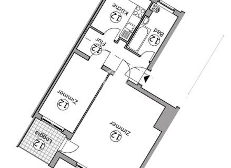 Wohnung zum Kauf provisionsfrei 299.000 € 2 Zimmer 53,2 m²<br/>Wohnfläche 1.<br/>Geschoss Mittelstraße 21 Steglitz Berlin 12167