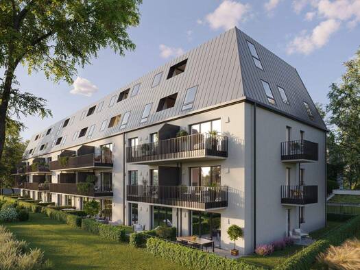 Terrassenwohnung zum Kauf - Neubau provisionsfrei 969.700 € 3 Zimmer 88,4 m² EG Wallensteinplatz 2 Milbertshofen-Am Hart München 80807