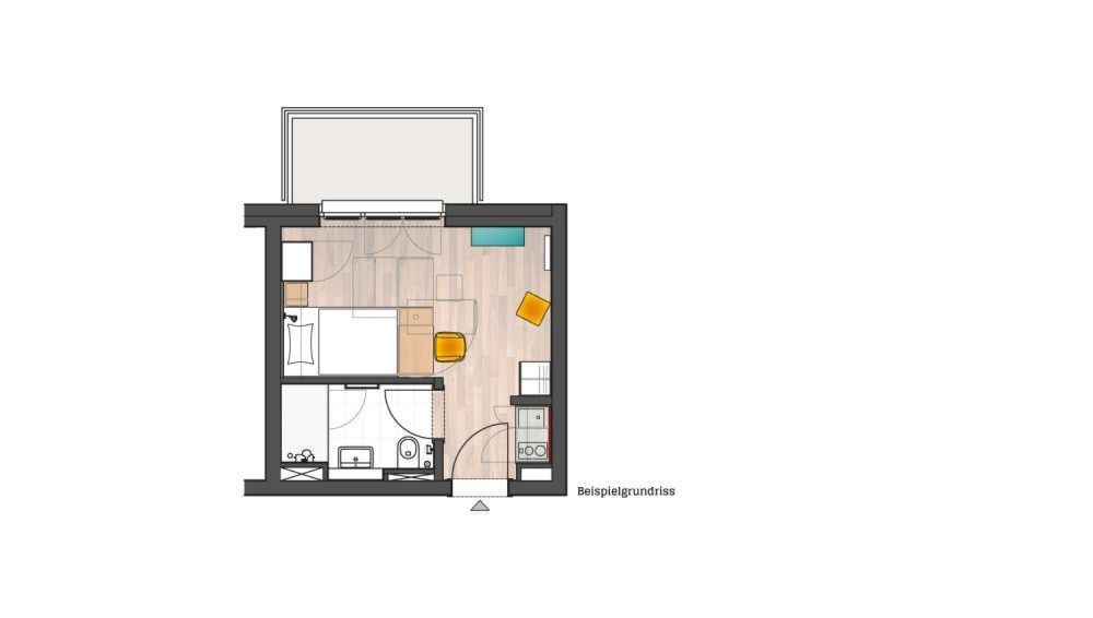 Wohnung zur Miete 470 € 1 Zimmer 20 m²<br/>Wohnfläche 1.<br/>Geschoss 01.02.2025<br/>Verfügbarkeit Melatengürtel 123 Ehrenfeld Köln 50825