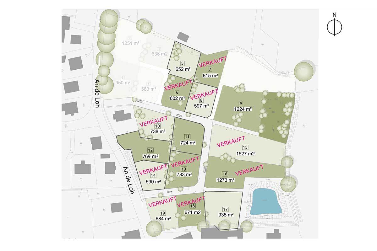 Grundstück zum Kauf provisionsfrei 331.900 € 769 m²<br/>Grundstück An de Loh 5 Kisdorf 24629