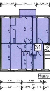 Wohnung zur Miete 455 € 4 Zimmer 70 m²<br/>Wohnfläche ab sofort<br/>Verfügbarkeit Bertholt-Brecht-Straße 14 Reuden a d Fuhne Bitterfeld-Wolfen 06766