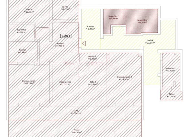 Wohnung zum Kauf 408.616 € 5 Zimmer 219 m² EG Spansko - Stenjevec 10000