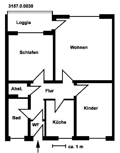 Wohnung zur Miete 543 € 3 Zimmer 69,9 m²<br/>Wohnfläche 2.<br/>Geschoss 05.05.2025<br/>Verfügbarkeit Russeer Weg 237 Hasseldieksdamm Bezirk 2 Kiel 24109