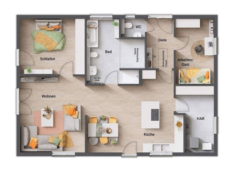 Bungalow zum Kauf 326.890 € 4 Zimmer 110 m² 490 m² Grundstück Kall 53925