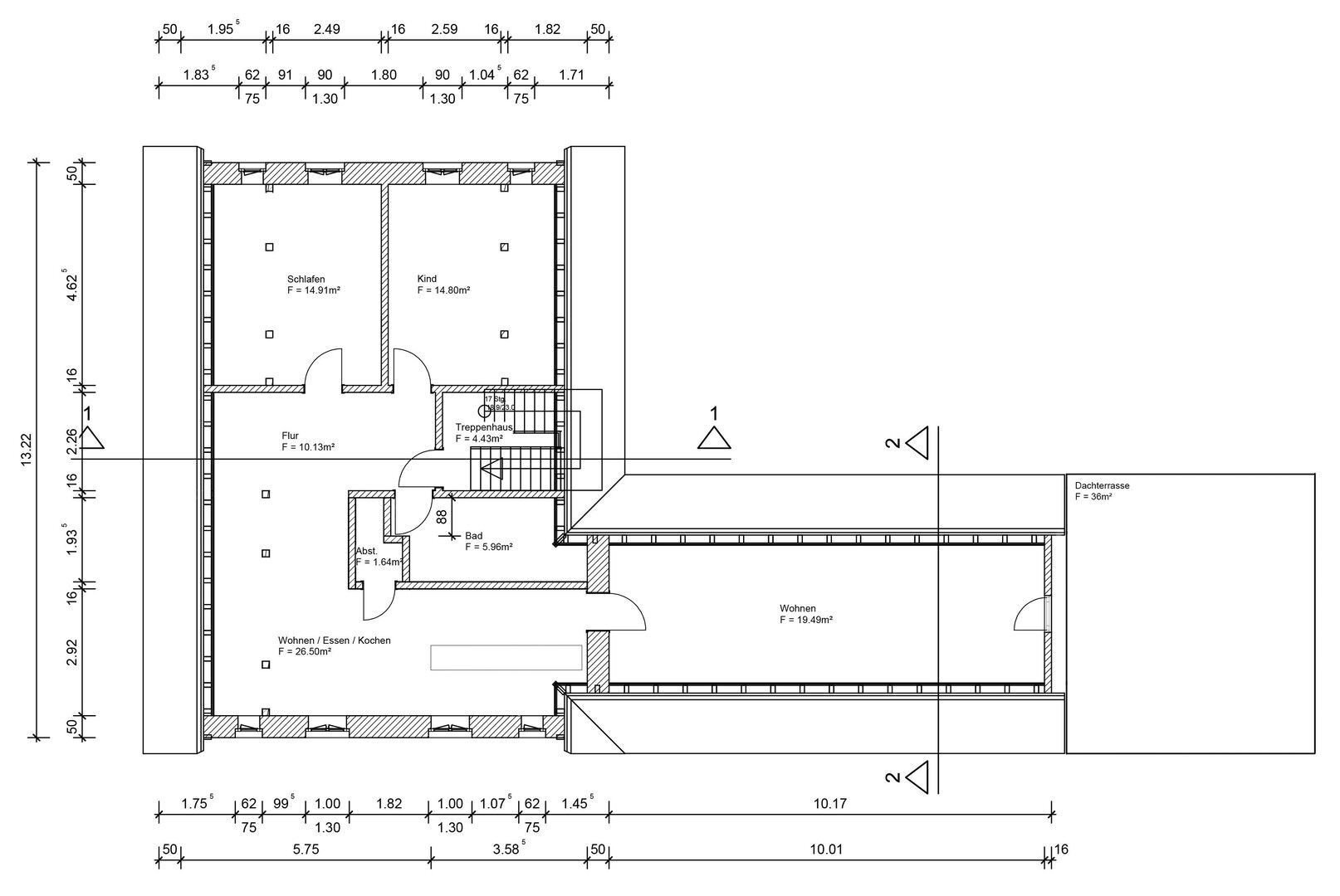 Wohnung zur Miete 1.230 € 3,5 Zimmer 102,5 m²<br/>Wohnfläche 2.<br/>Geschoss 01.03.2025<br/>Verfügbarkeit Hauptstraße 38 Erbach Erbach 64711