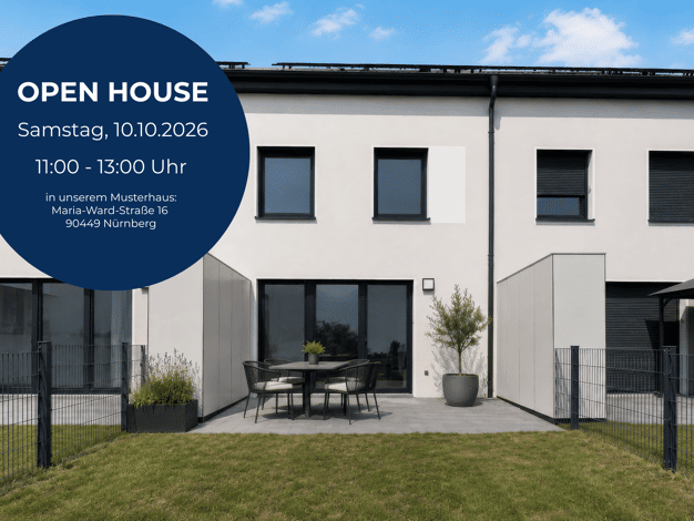 Reihenmittelhaus zur Miete - Erstbezug 2.370 € 5 Zimmer 145 m² 105,5 m² Grundstück Gebersdorf Nürnberg 90449