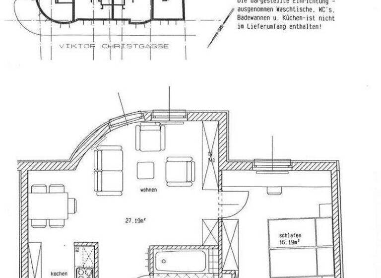 Wohnung zur Miete 769 € 2 Zimmer 48,2 m² 3. Geschoss Ramperstorffergasse Wien 1050
