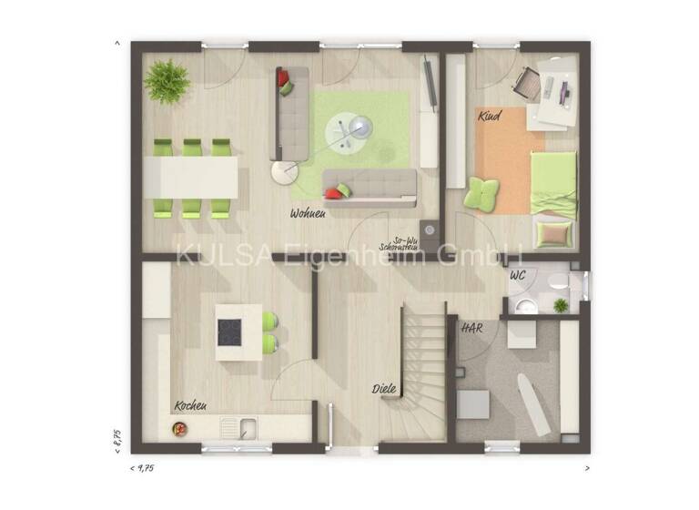 Einfamilienhaus zum Kauf provisionsfrei 257.460 € 4 Zimmer 130 m² 700 m² Grundstück Baugebiet Mittelweg 9 Gerstungen 99834
