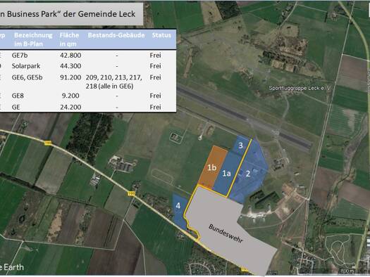 Gewerbepark zum Kauf provisionsfrei 30 € 211.700 m² Grundstück Leck Leck 25917