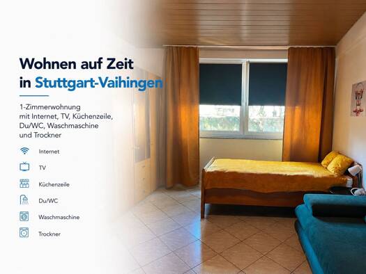 Wohnung zur Miete auf Zeit 910 € 1 Zimmer 28 m² frei ab 01.11.2026 Ruppmannstraße Vaihingen Vaihingen 70565